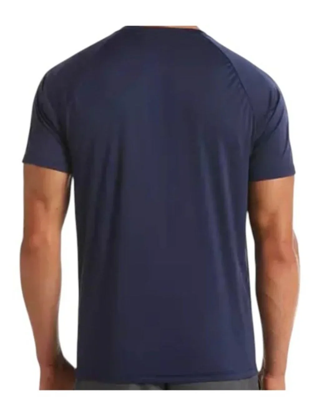 Nike Swim Navy Essential Short Sleeve Hydroguard NESSA586-440 Mens L NEW w/ Tags